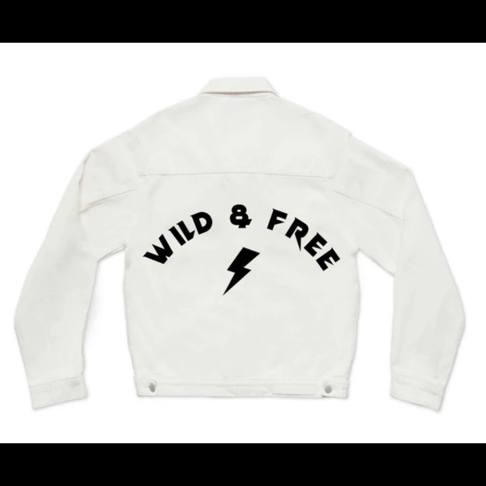 Wild and free custom jean jacket